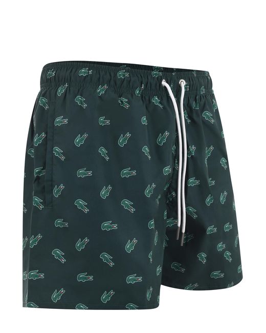 Lacoste Green Nylon Swimsuit for men