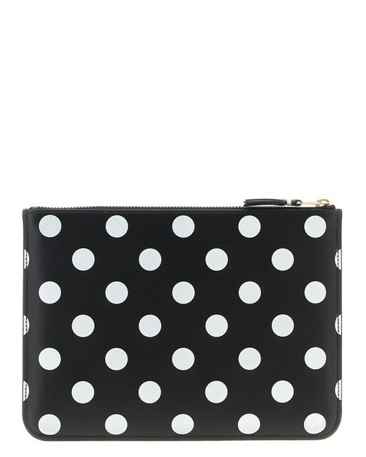Comme des Garçons Black Polka Dots Printed Wallets And Card Holders