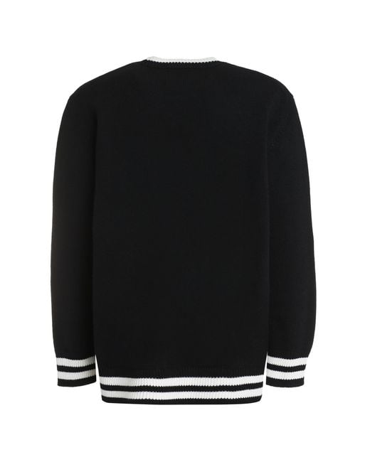 Alexander McQueen Black Wool And Cashmere Sweater for men