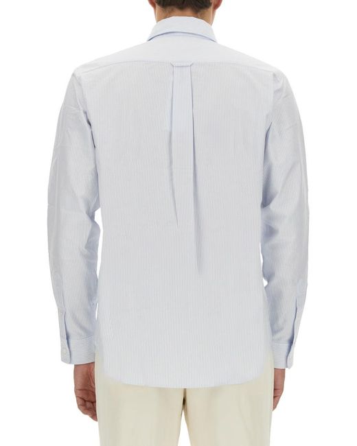 Maison Kitsuné White Shirt With Logo for men