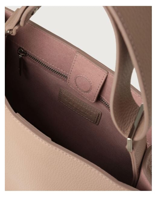 Orciani Natural Sveva Sense Small Leather Handbag