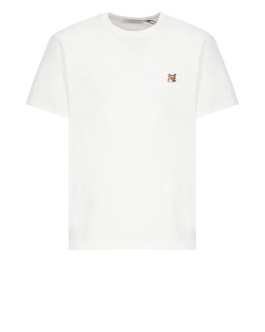 Maison Kitsuné White Fox Head T-Shirt for men