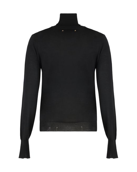 Golden Goose Deluxe Brand Black Dilara Virgin Wool Turtleneck Sweater