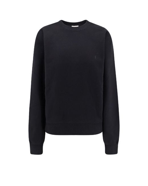 Saint Laurent Blue Sweaters Cotone
