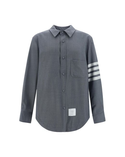 Thom Browne Gray Shirt Wool (Ovis Aries) for men