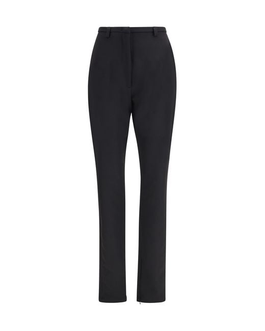 Thelatest Black Pants Carola Stretch Polyester Trousers