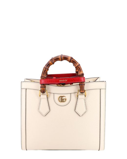 Gucci White Diana Handbag