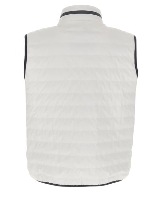 Brunello Cucinelli Gray Polyamide Sleeveless Jacket Clothing for men