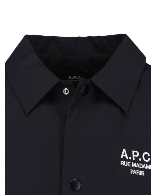 A.P.C. Blue Regis Jacket for men