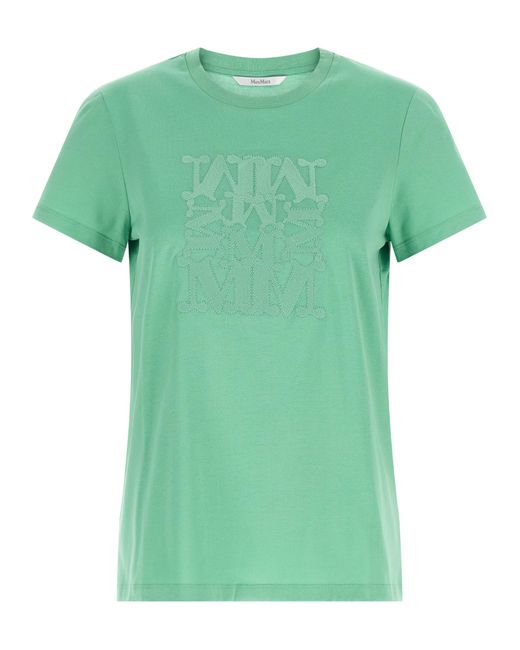 Max Mara Green Cotton T-Shirt