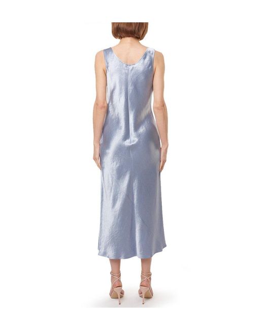 Max Mara Blue Talete Sleeveless Dress