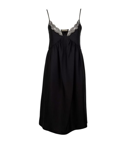 The Row Black Dresses Silk; Lining: Silk