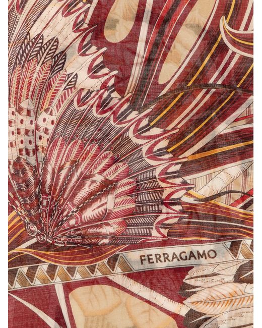Ferragamo Multicolor Giada Scarves And Foulards