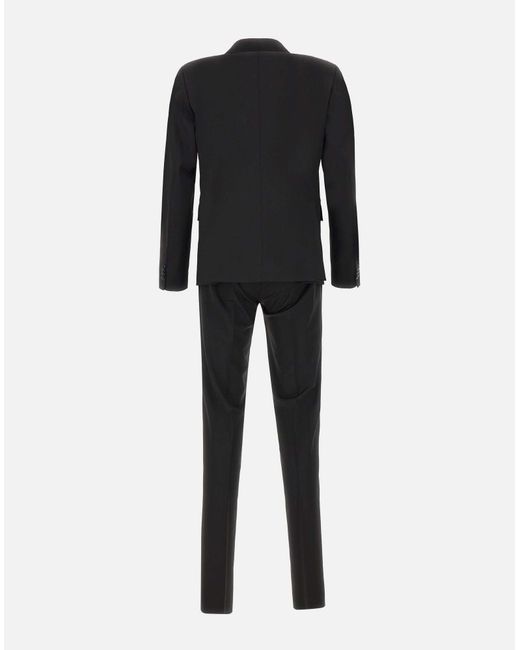 Brian Dales Black Ga87 Suit Two-Piece Cool Wool for men