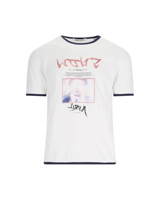 Our Legacy White T-Shirt With Print for men
