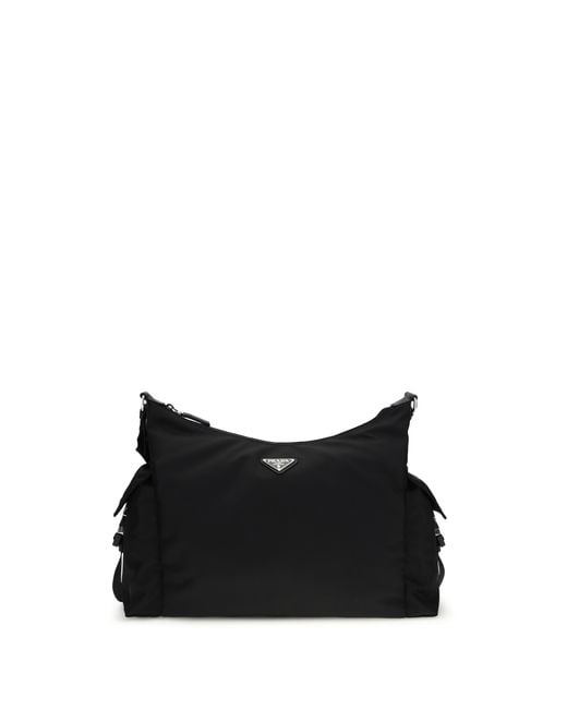 Prada Black Explorer Shoulder Bag Recycled Polyamide for men