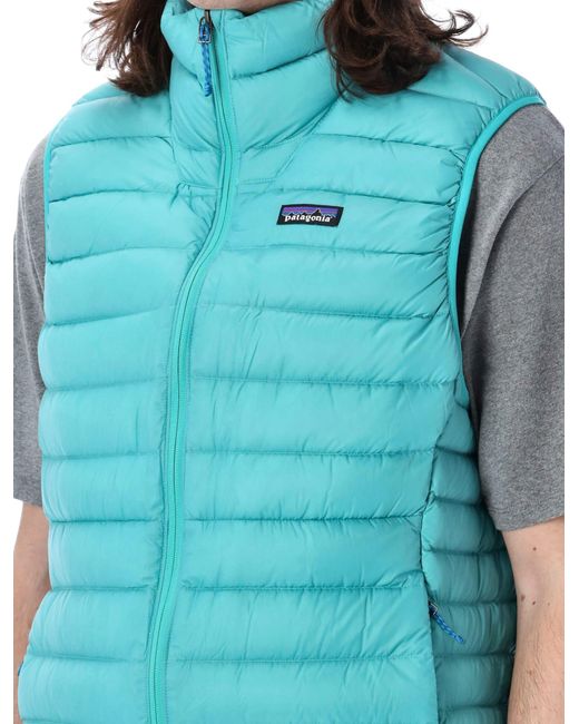 Patagonia Blue Down Sweater Vest for men
