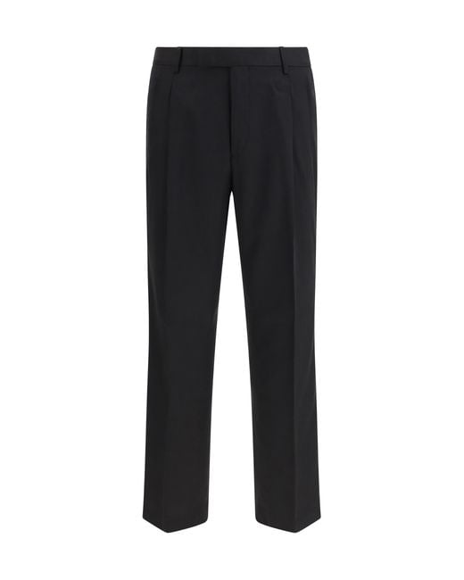 Germano Black Berlin Fit Cotton Pants for men