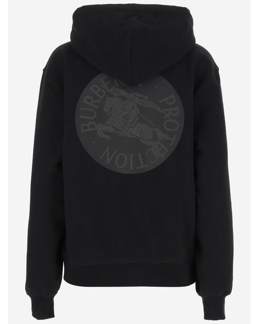 Burberry Black Cotton Sweatshirt