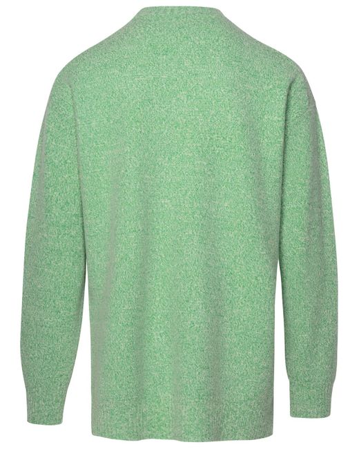 Jil Sander Green Wool Blend Sweater for men