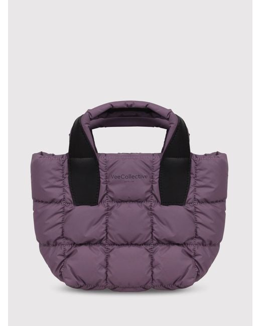 VEE COLLECTIVE Purple Vee Collective Mini Porter Handbag