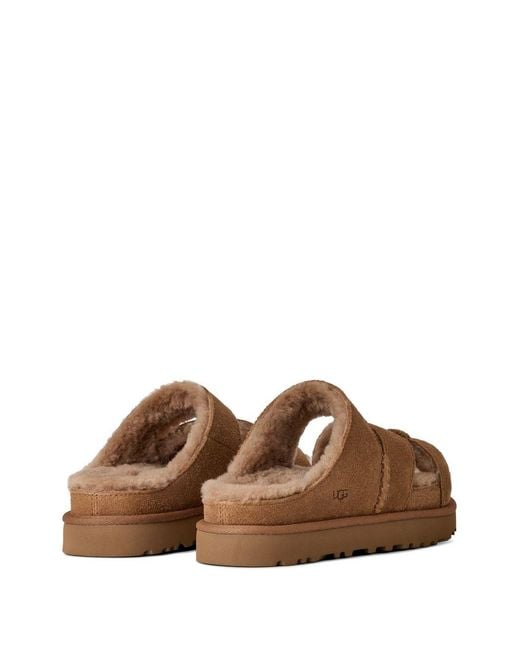 Ugg Brown Sandals Suede Shearling