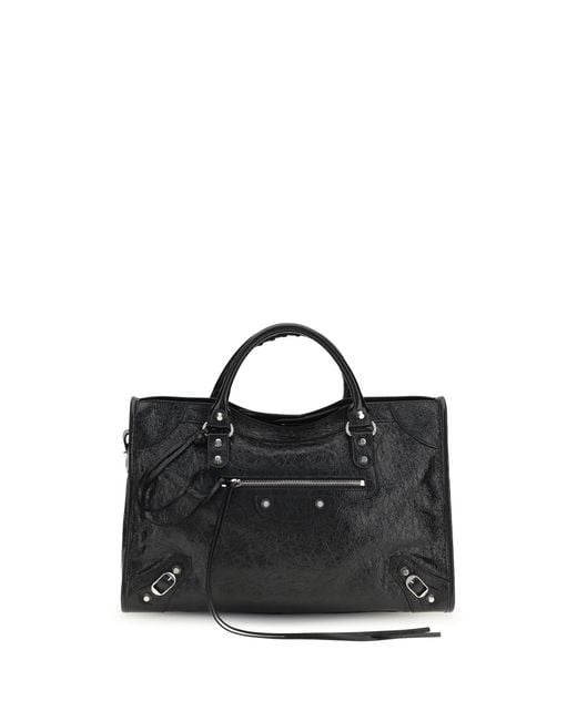 Balenciaga Black Handbag Le City Lambskin Shoulder Bags