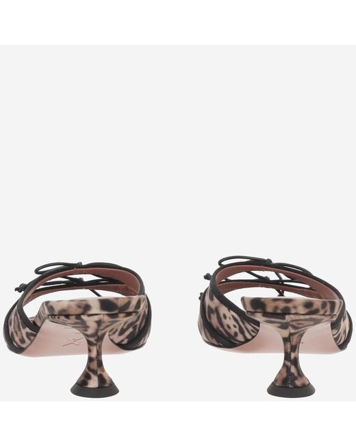 AMINA MUADDI Brown Sandals Eleonora Silk