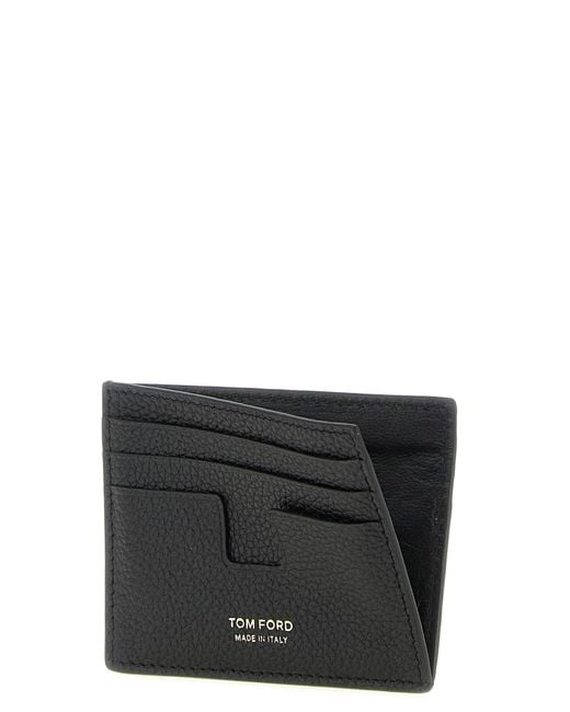 Tom Ford Black Calfskin Cardholder Accessory for men