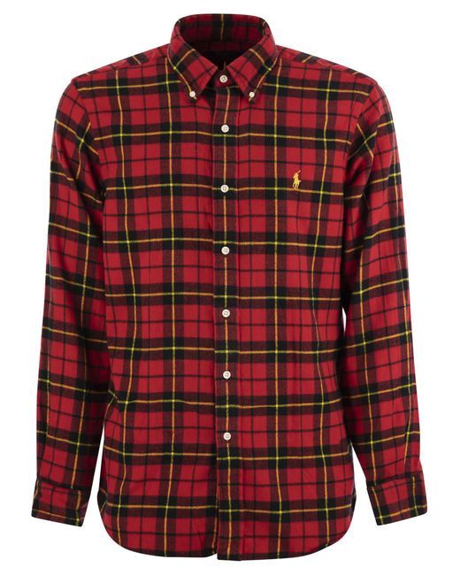 Polo Ralph Lauren Red Chinese New Year Plaid Shirt for men