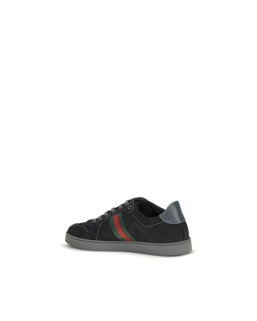 Gucci Black Fabric Athletic Sneakers for men