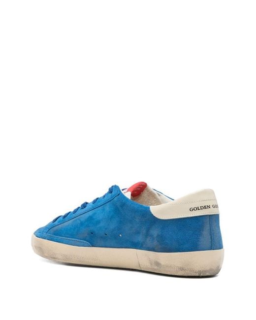Golden Goose Deluxe Brand Blue Super-Star Sneakers for men