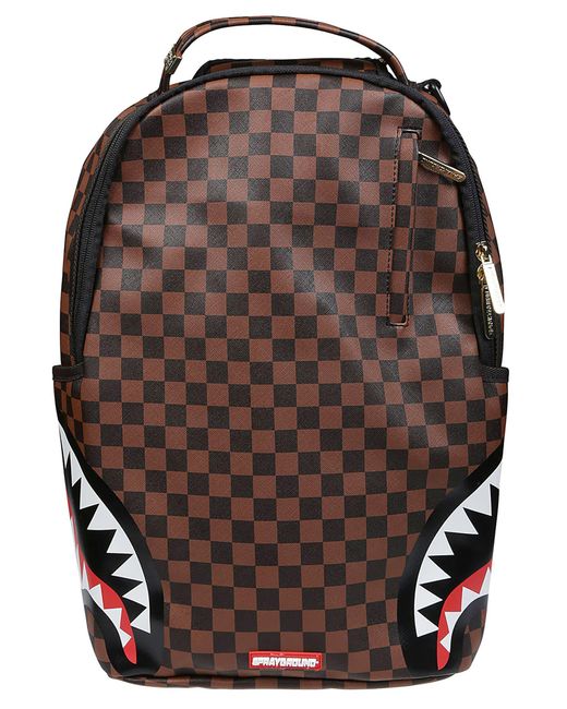 Sprayground Brown Double Trouble Backpack for men