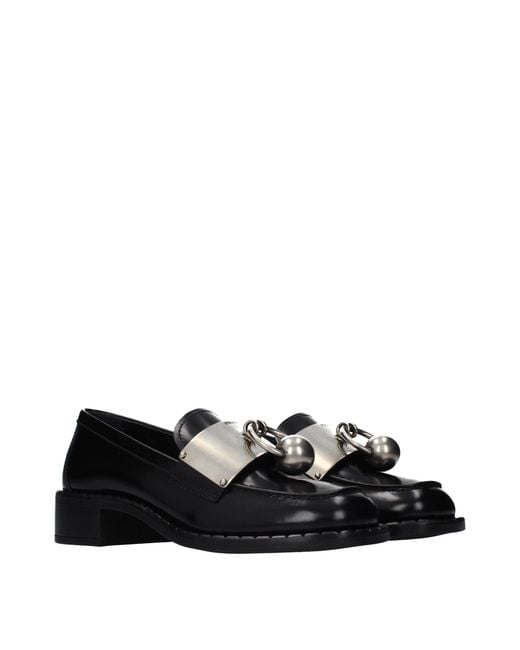 Prada Black Leather Loafers