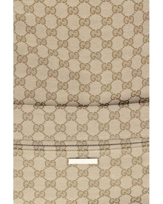 Gucci Natural Large Tag Backpack Polyester; Cotton; Polyamide Backpacks for men