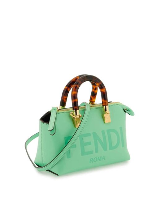 Fendi Green By The Way Mini Leather Shoulder Bag
