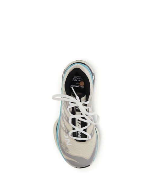 MM6 by Maison Margiela White Mm6 X Salomon Sneakers
