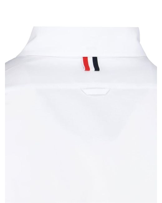 Thom Browne White 4-Bar Shirt for men