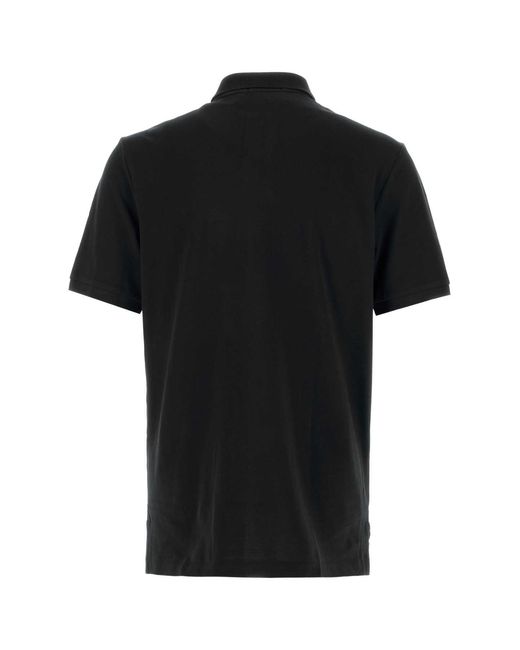 Polo Ralph Lauren Black Piquet Polo Shirt for men