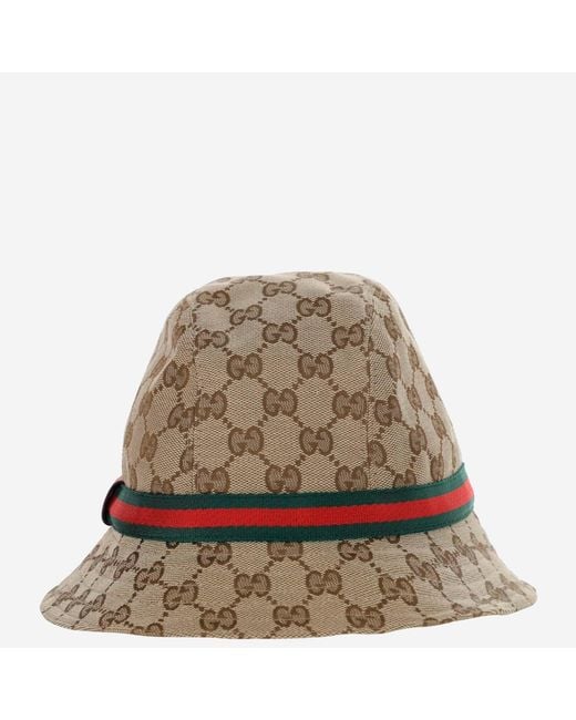 Gucci Brown Fedora Hat Polyester for men