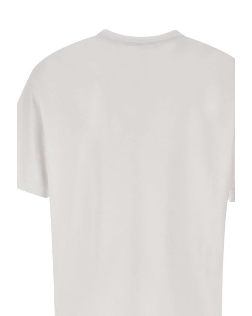 Iceberg White Cotton T-Shirt for men