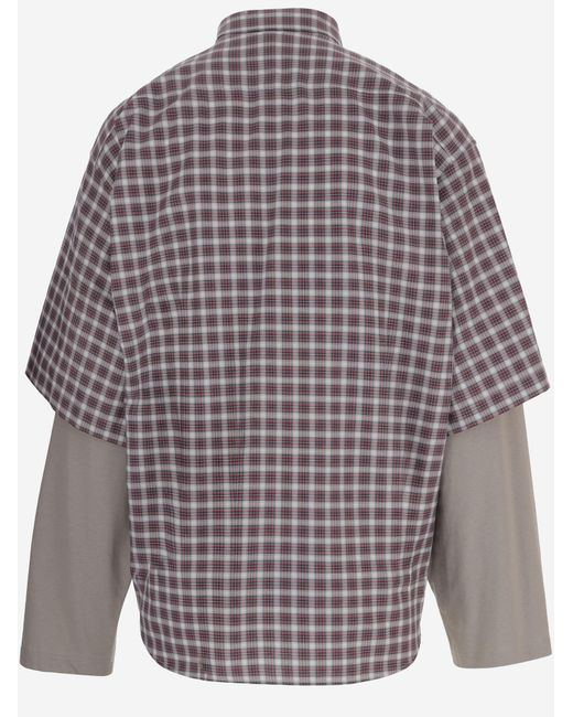 Balenciaga Multicolor Shirt Wrong Sleeve Cotton for men
