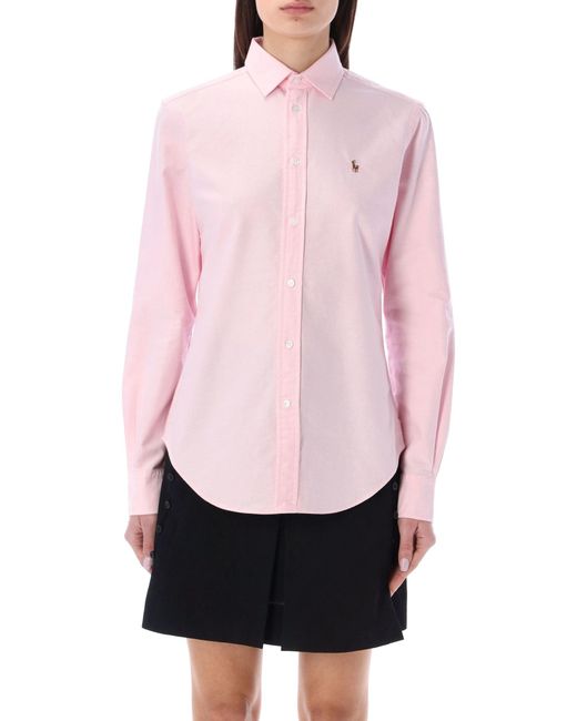 Polo Ralph Lauren Pink Oxford Cotton Shirt
