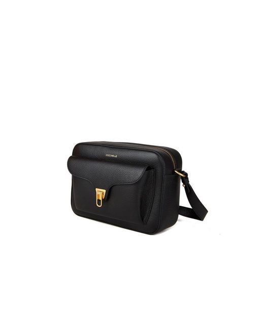 Coccinelle Black Crossbody Bag Cowhide Crossbody-Bags