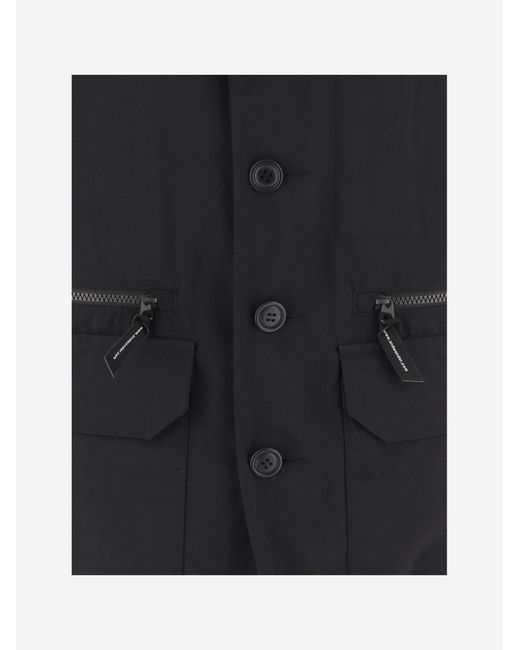 And Wander Black Nylon Jacket for men