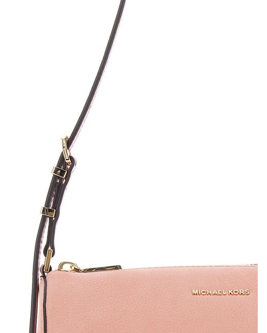 MICHAEL Michael Kors Pink Shoulder Bag Izzy Leather Cow