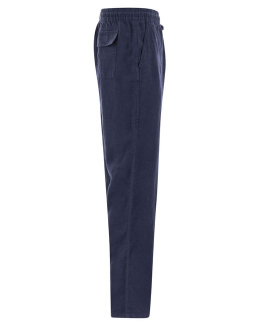 Vilebrequin Blue Linen Trousers