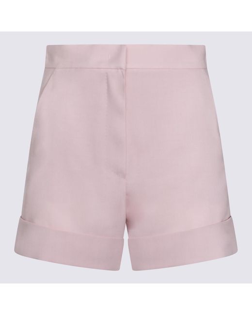 Max Mara Purple Shorts Wool Mohair Si