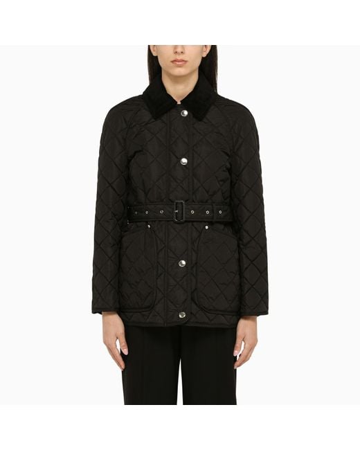 Burberry Black Quilted Nylon Jacket