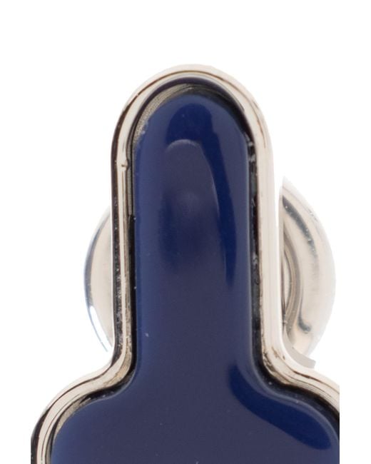 J.W. Anderson Blue Brass Earring